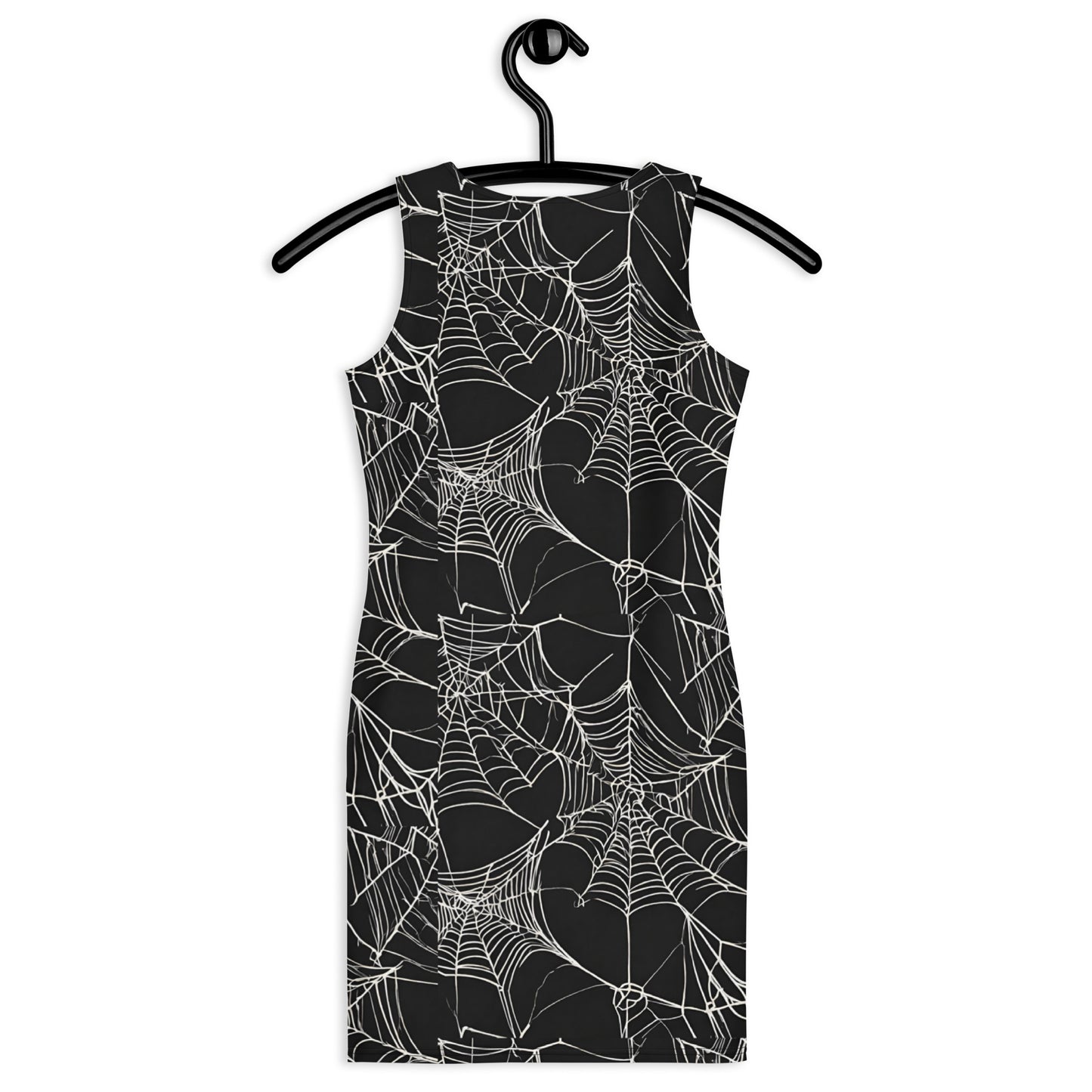 WEB OF LIES FITTED DRESS