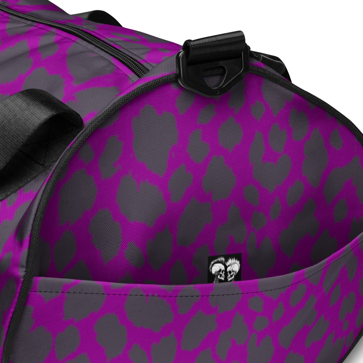 PURPLE LEOPARD GYM BAG