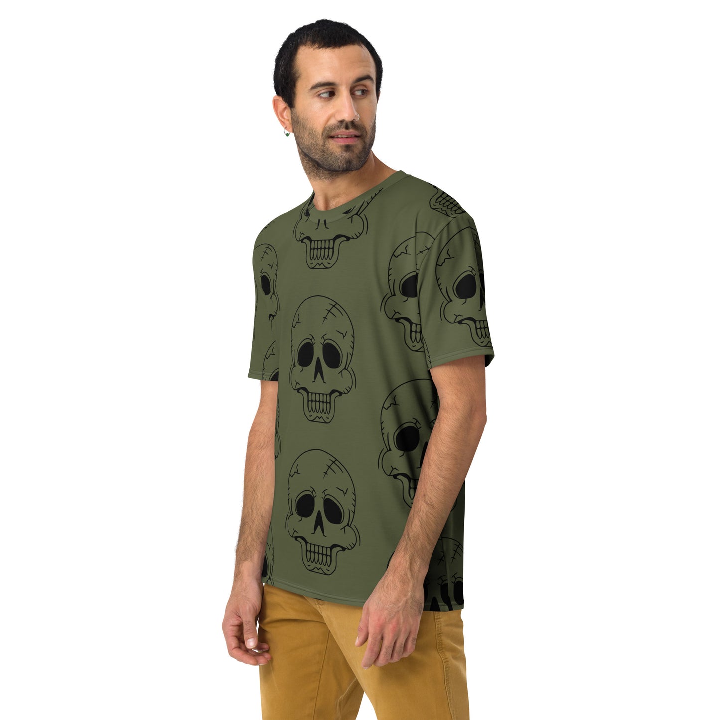 GREEN HAPPY SKULL TEE