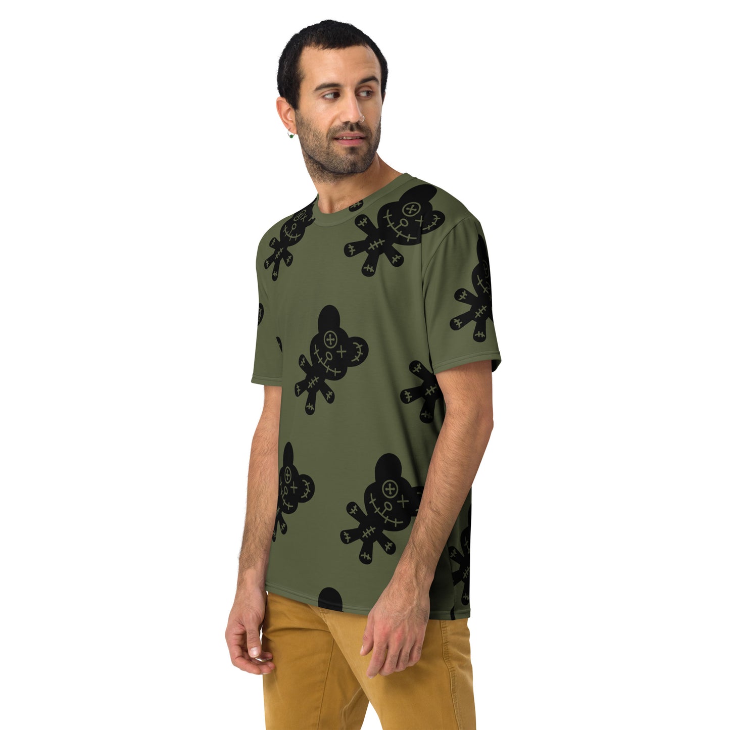 GREEN CREEPY BEAR TEE