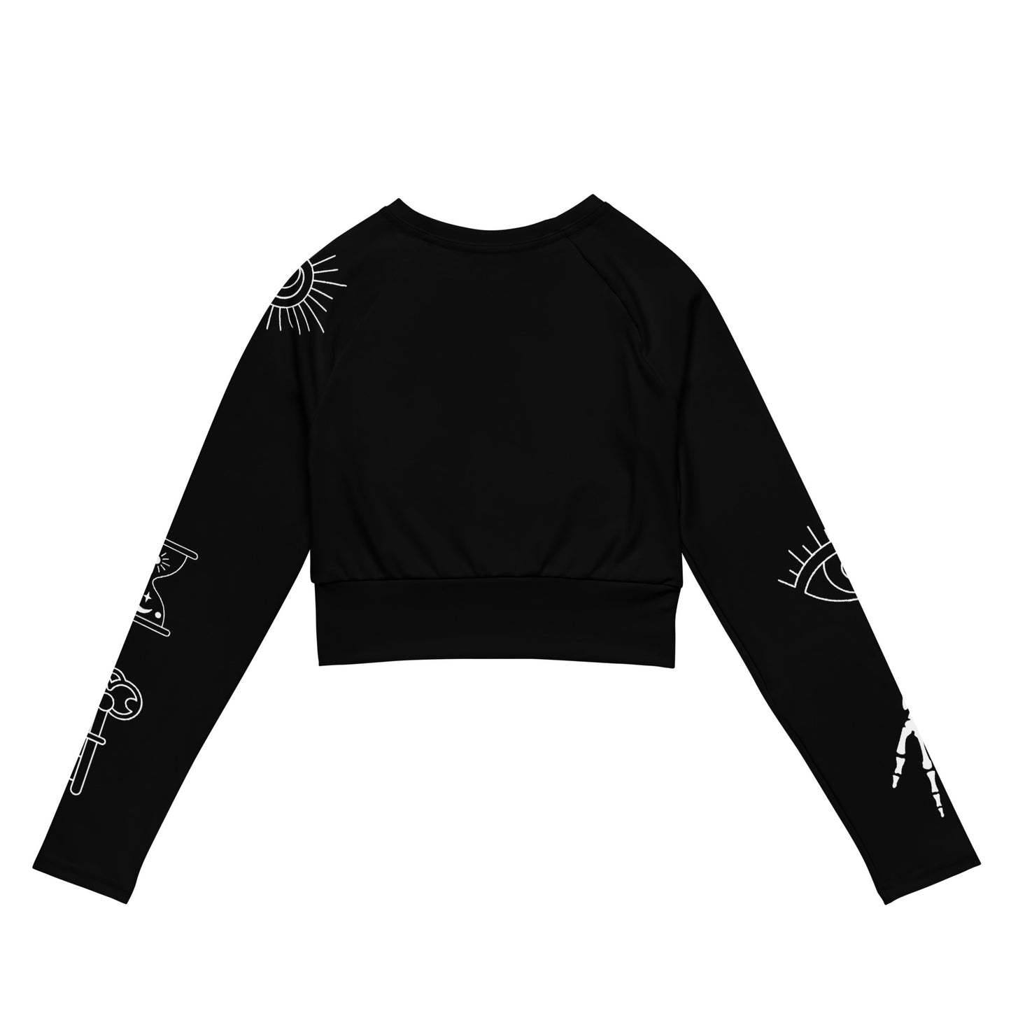 MYSTERIA RECYCLED LONG SLEEVE CROP TOP