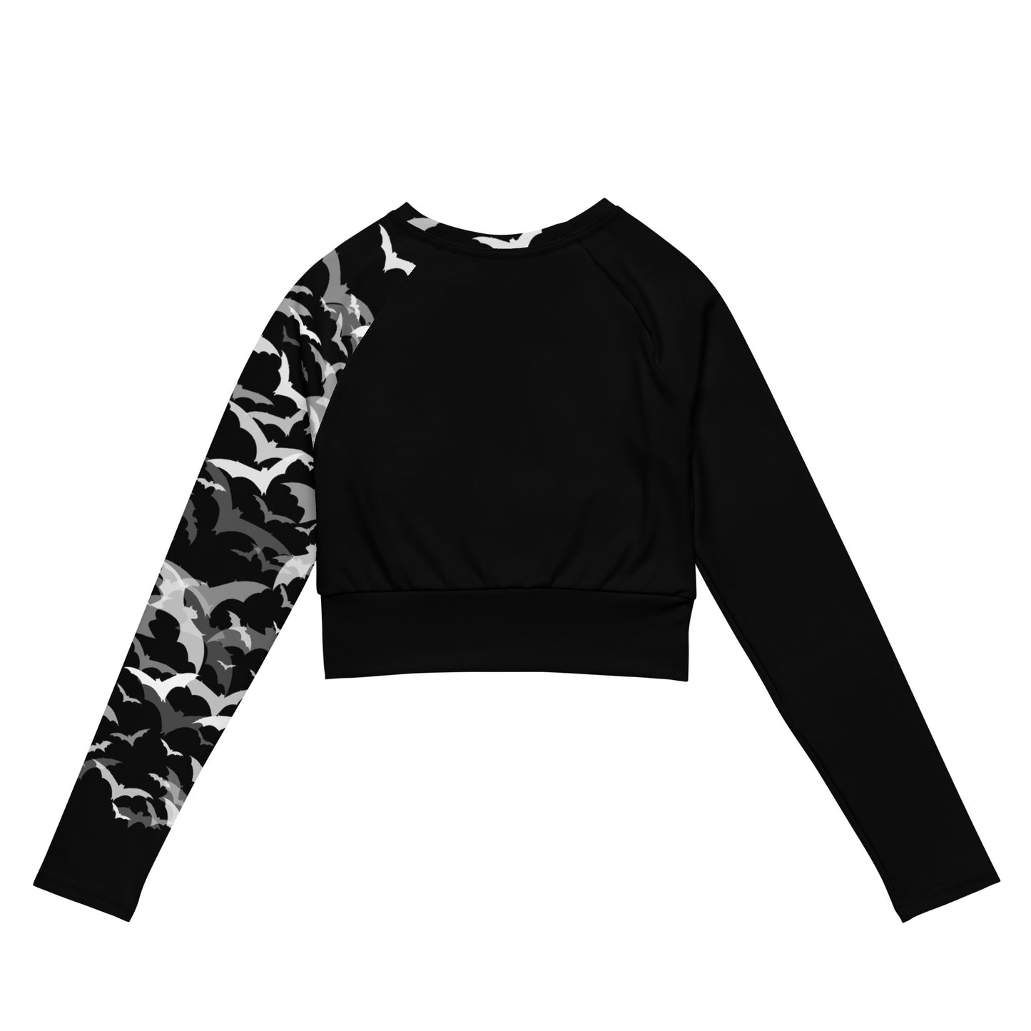 BATS RECYCLED LONG SLEEVE CROP TOP