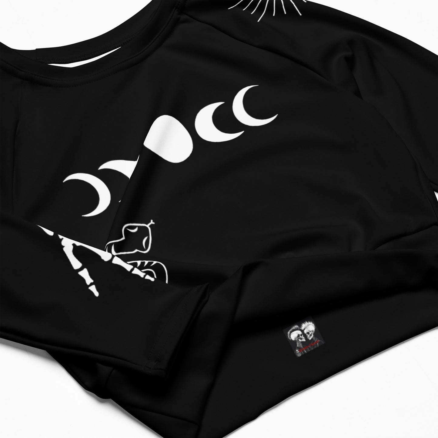 MYSTERIA RECYCLED LONG SLEEVE CROP TOP