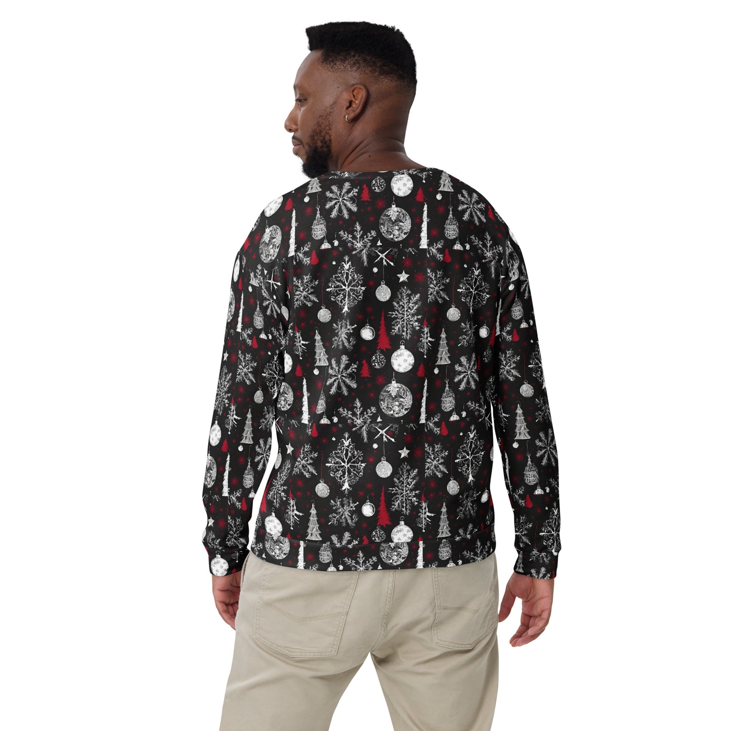 RED ORNAMENT UGLY CHRISTMAS SWEATSHIRT