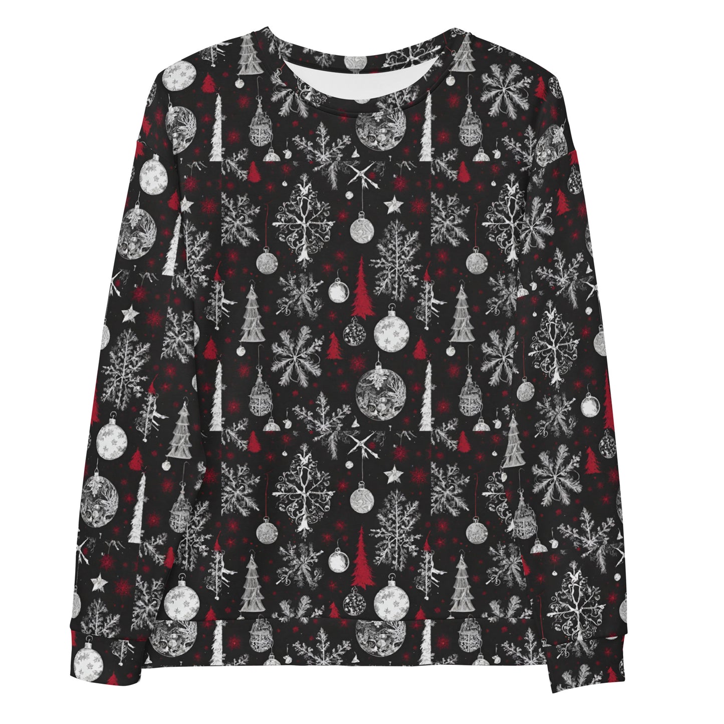 RED ORNAMENT UGLY CHRISTMAS SWEATSHIRT