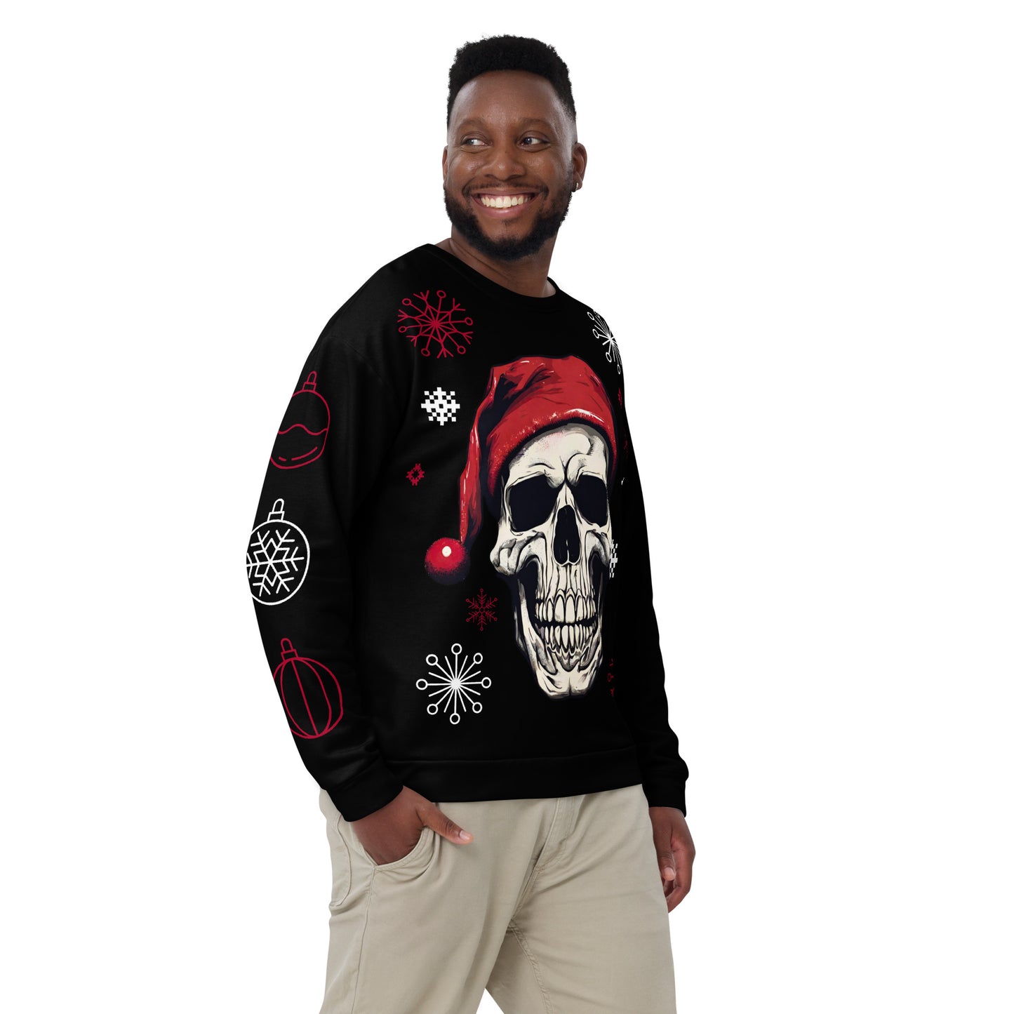 SANTA SKULL UGLY SWEATSHIRT