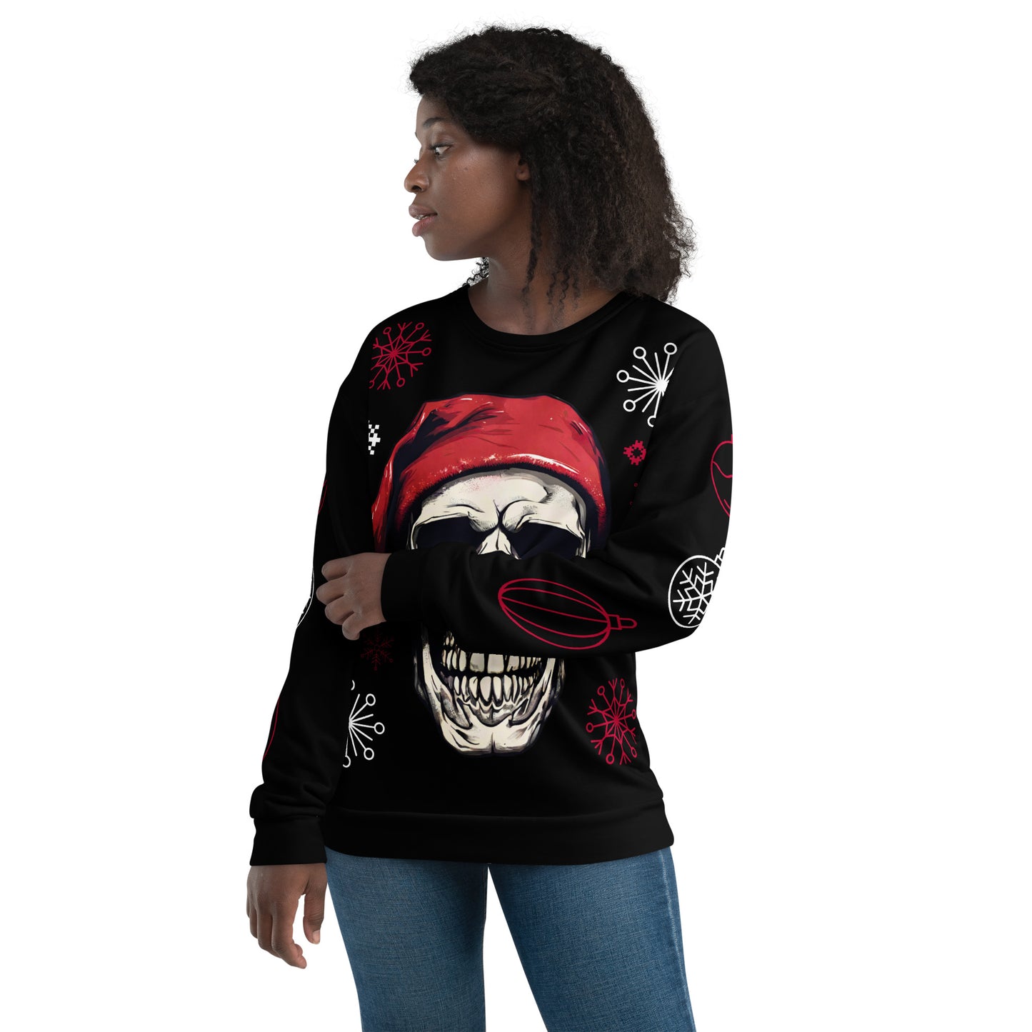 SANTA SKULL UGLY SWEATSHIRT