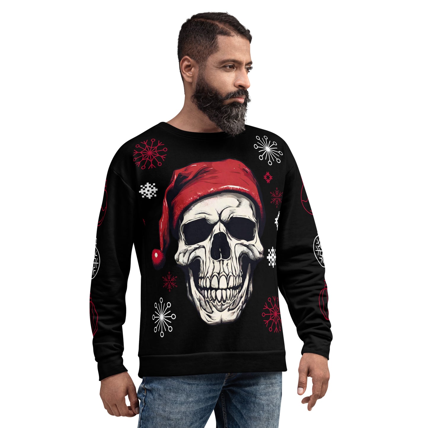 SANTA SKULL UGLY SWEATSHIRT
