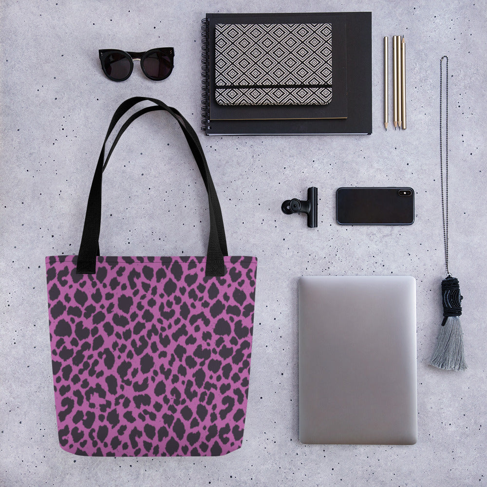 PINK LEOPARD TOTE BAG