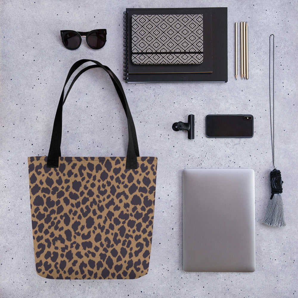 LEOPARD PRINT TOTE BAG