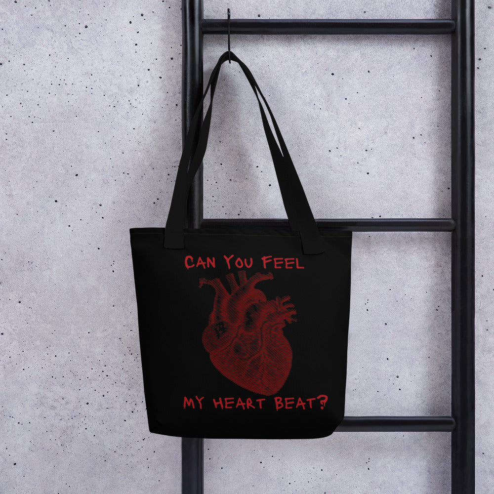 CAN YOU FEEL MY HEART BEAT TOTE BAG