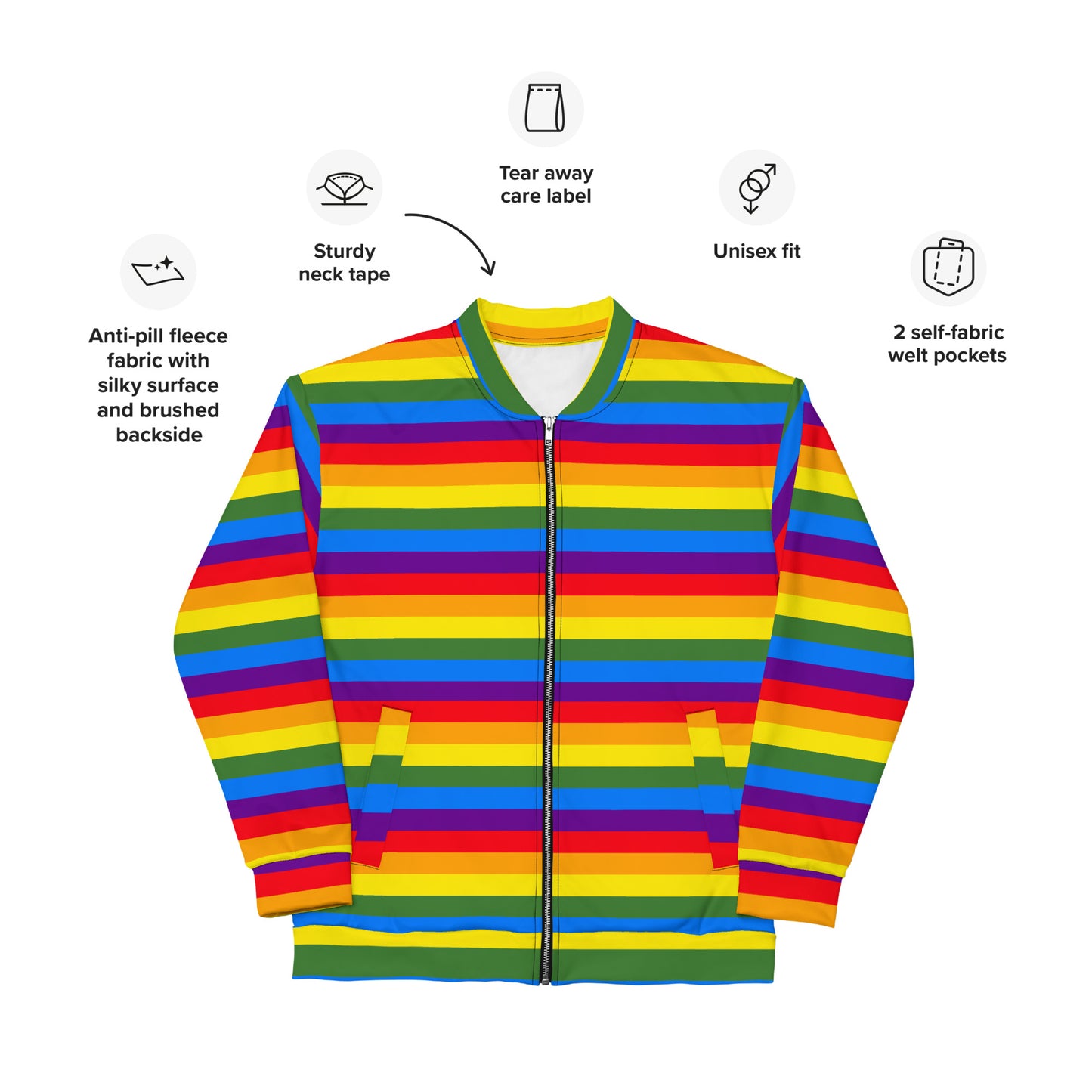 PRIDE UNISEX BOMBER JACKET