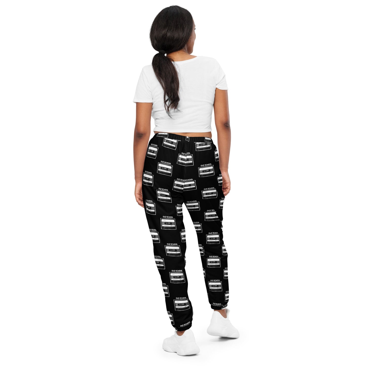 OLD SCHOOL CASSETTE UNISEX TRACK PANTS