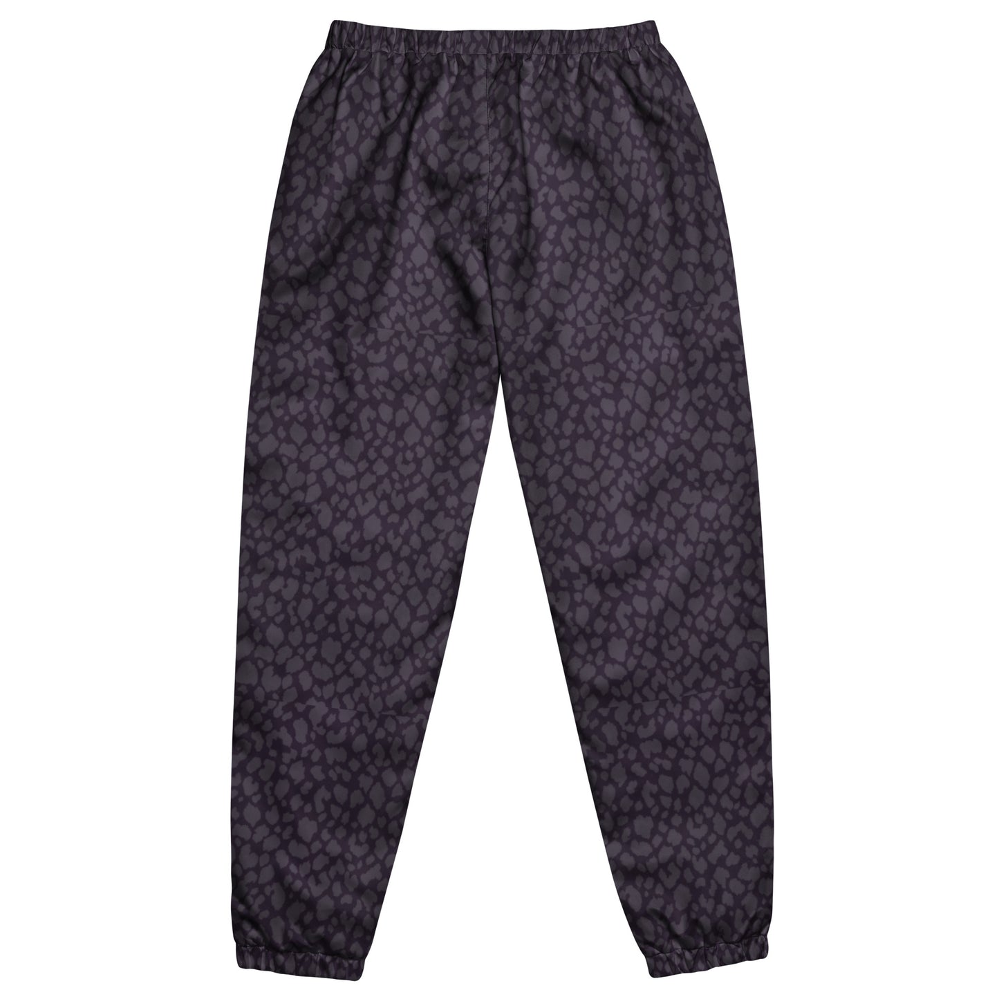 BLACK LEOPARD PRINT UNISEX TRACK PANTS