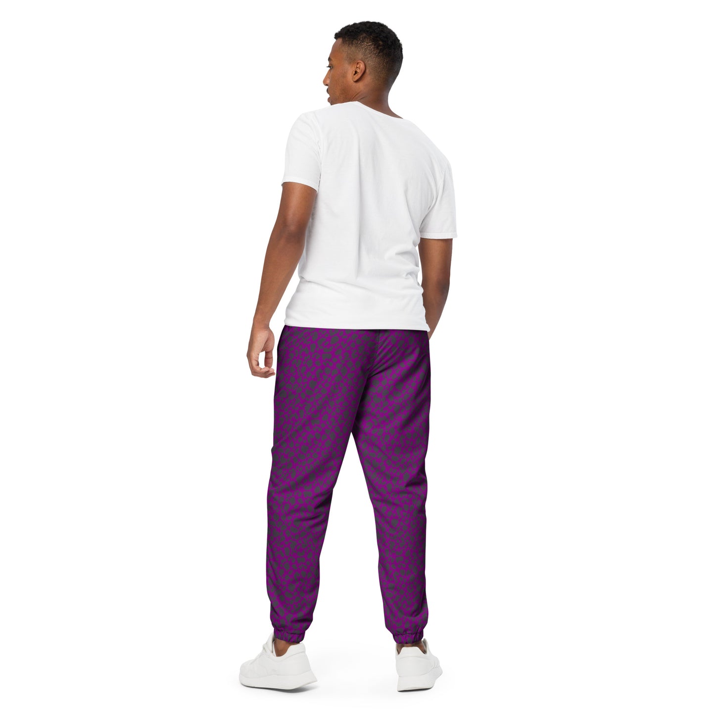 PURPLE LEOPARD UNISEX TRACK PANTS