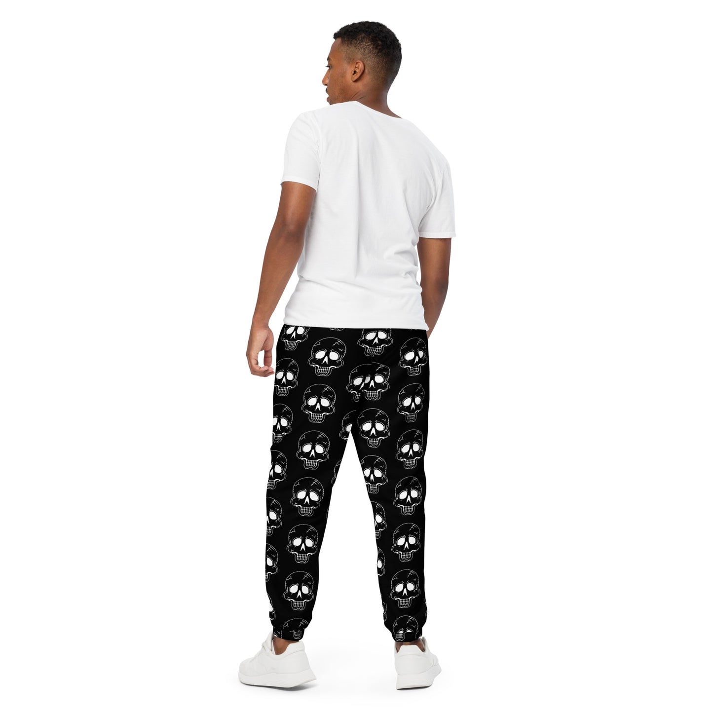 BLACK LAUGHING SKULL UNISEX TRACK PANTS