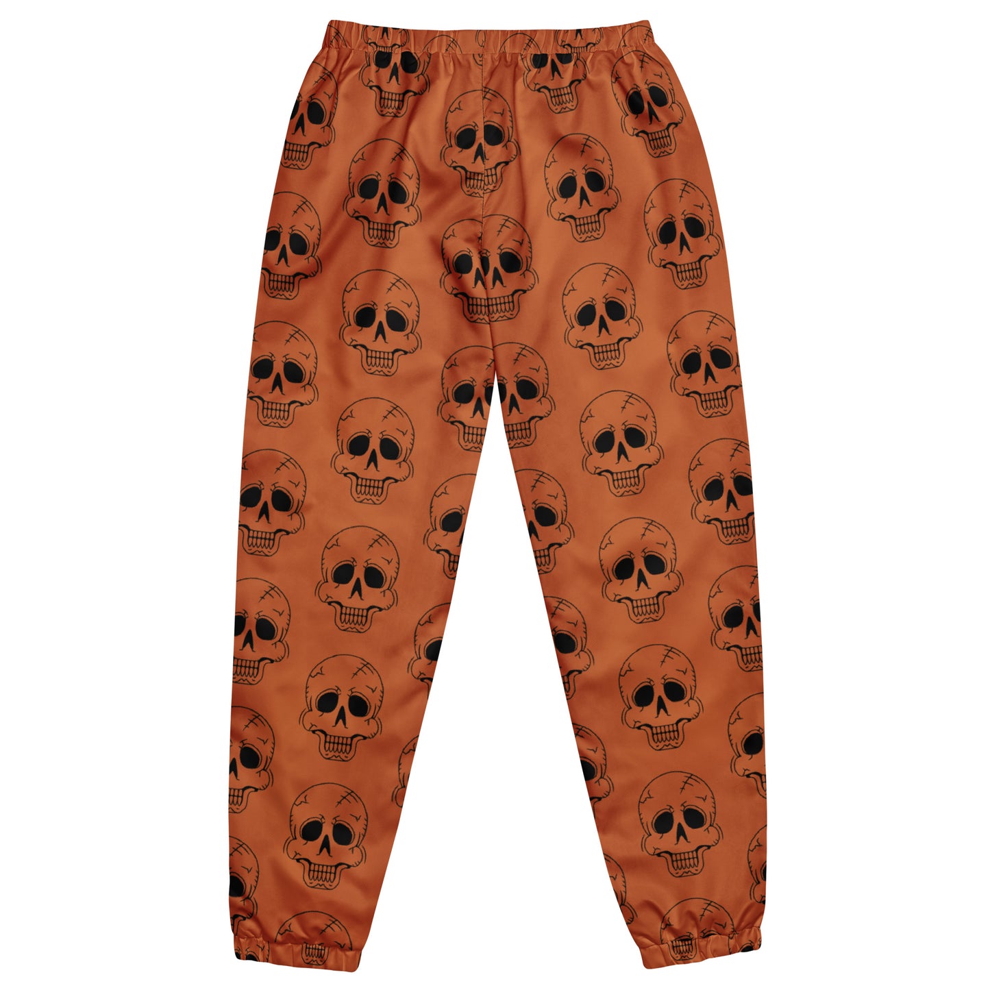 ORANGE LAUGHING SKULL UNISEX TRACK PANTS