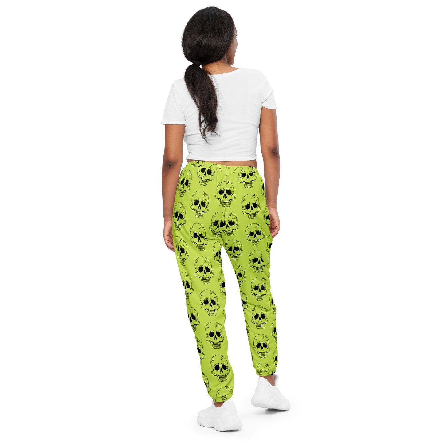 YELLOW LAUGHING SKULL UNISEX TRACK PANTS