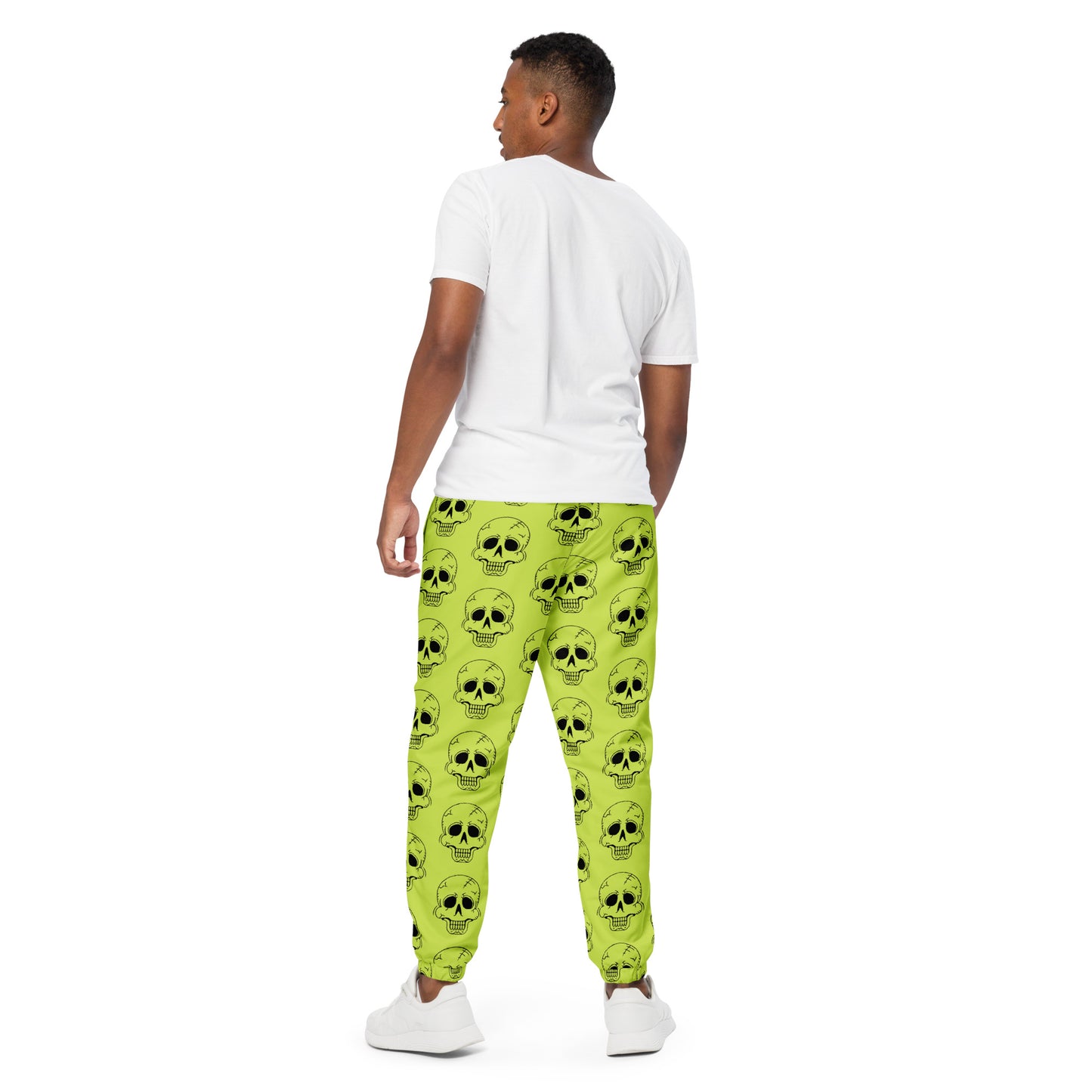 YELLOW LAUGHING SKULL UNISEX TRACK PANTS
