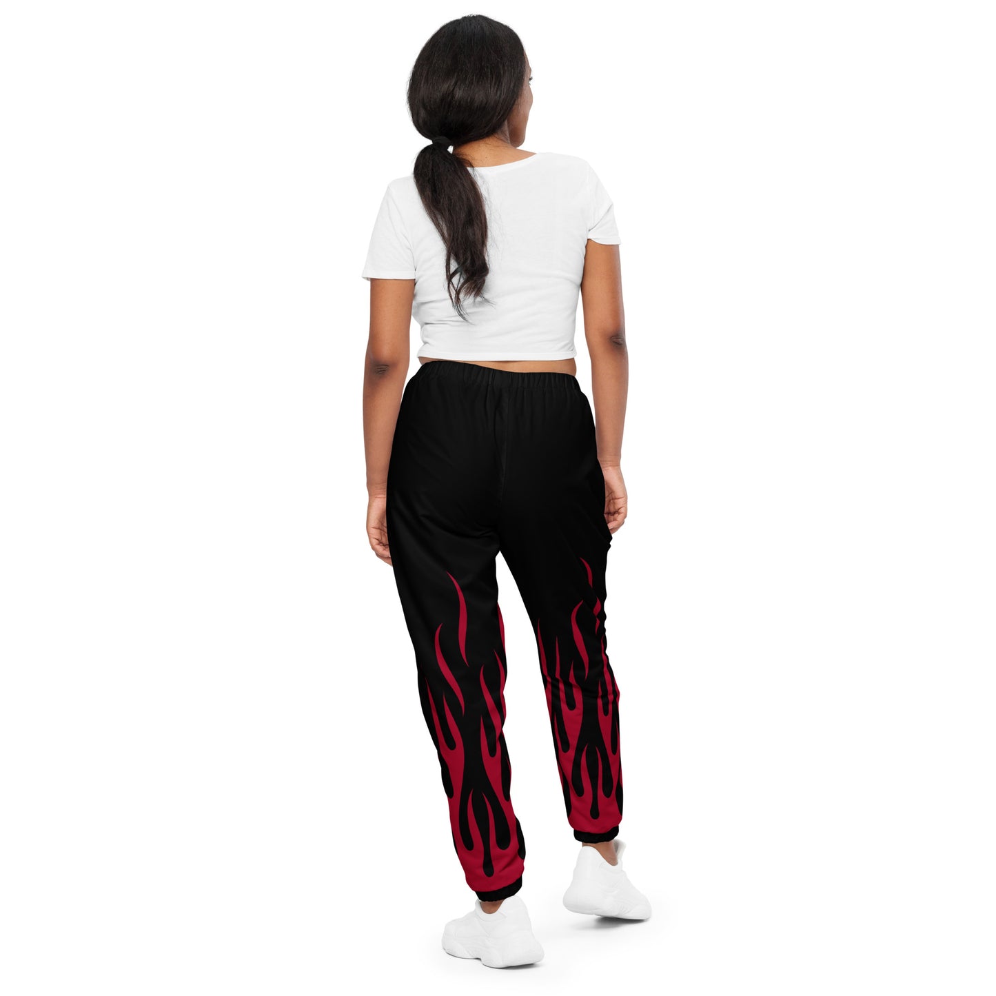 RED FLAME UNISEX TRACK PANTS