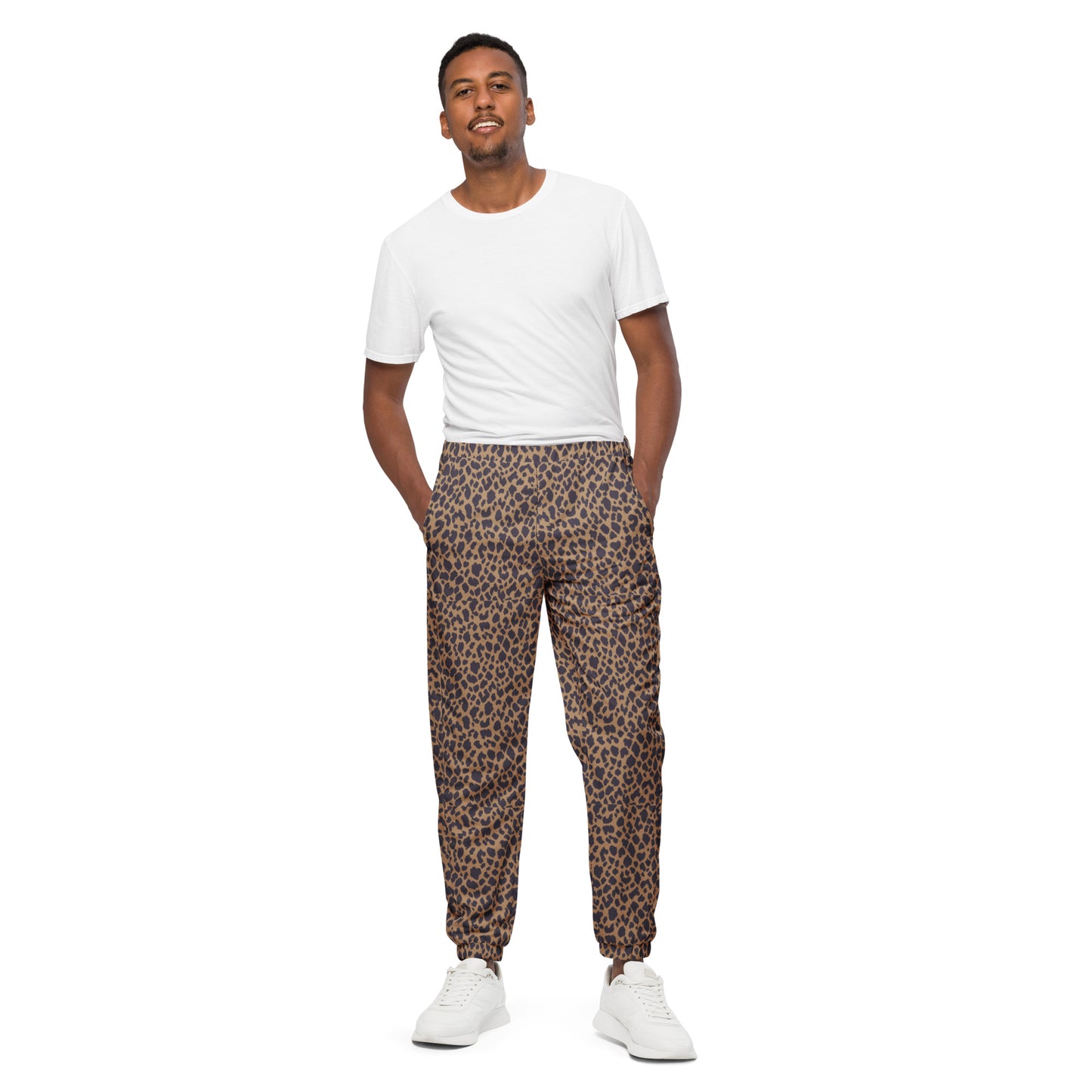 LEOPARD PRINT UNISEX TRACK PANTS