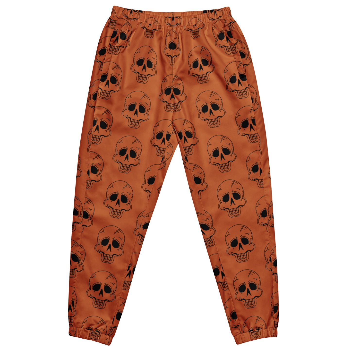 ORANGE LAUGHING SKULL UNISEX TRACK PANTS