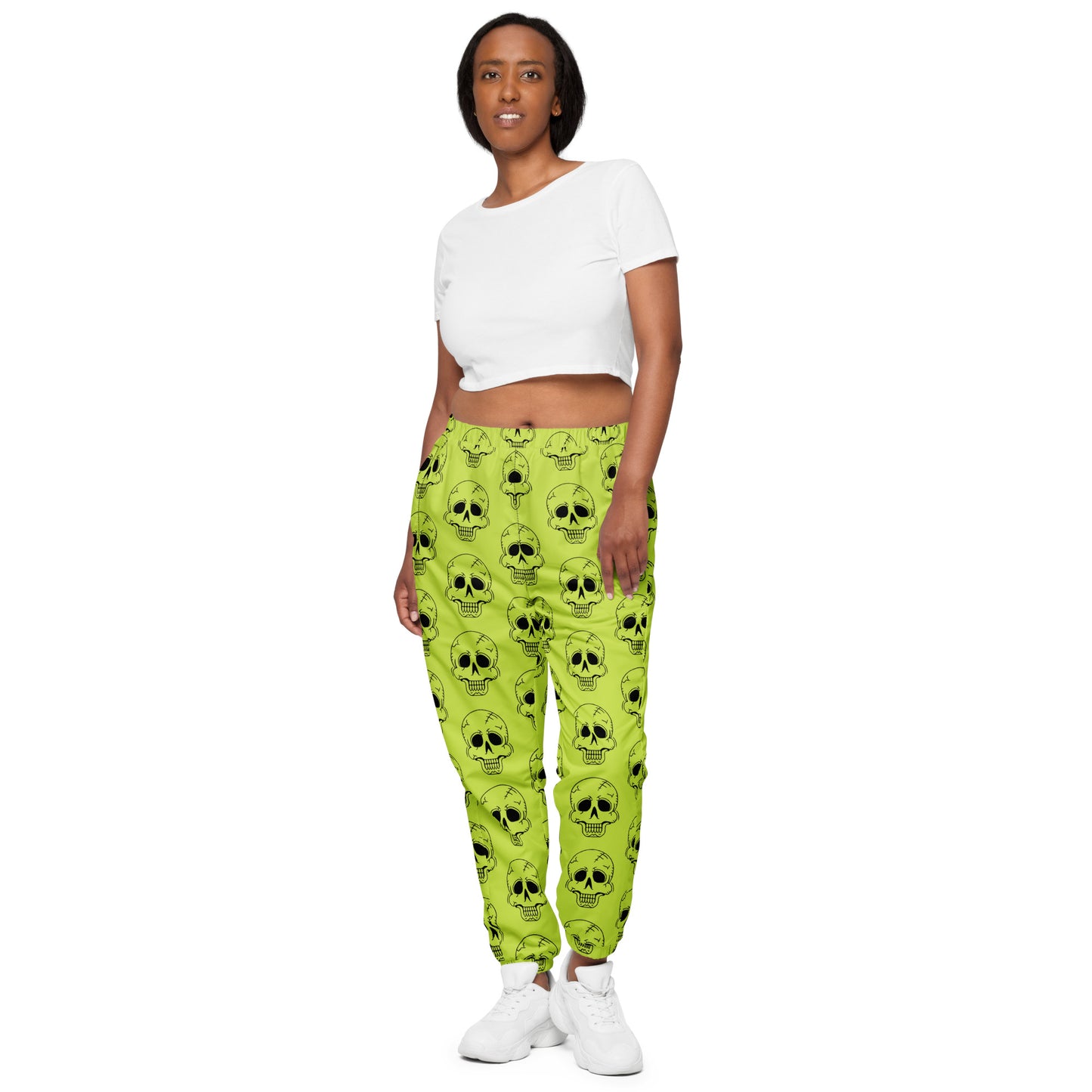 YELLOW LAUGHING SKULL UNISEX TRACK PANTS