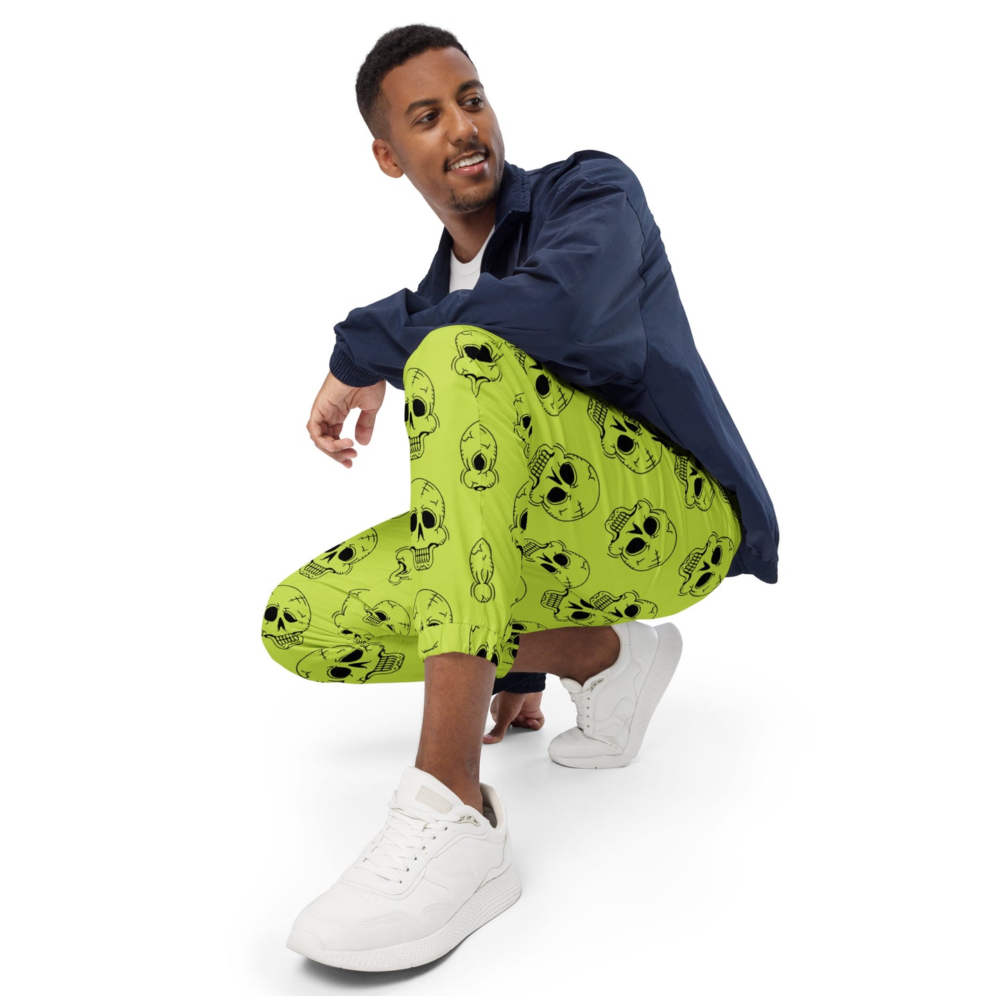 YELLOW LAUGHING SKULL UNISEX TRACK PANTS