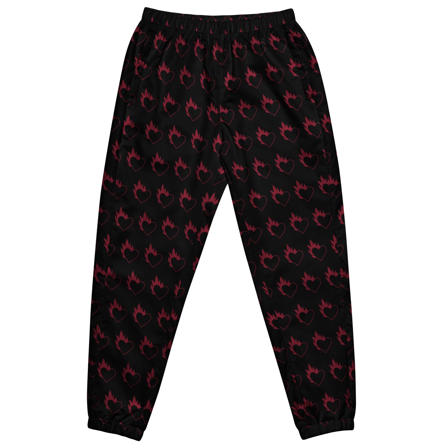 FLAMING HEART UNISEX TRACK PANTS