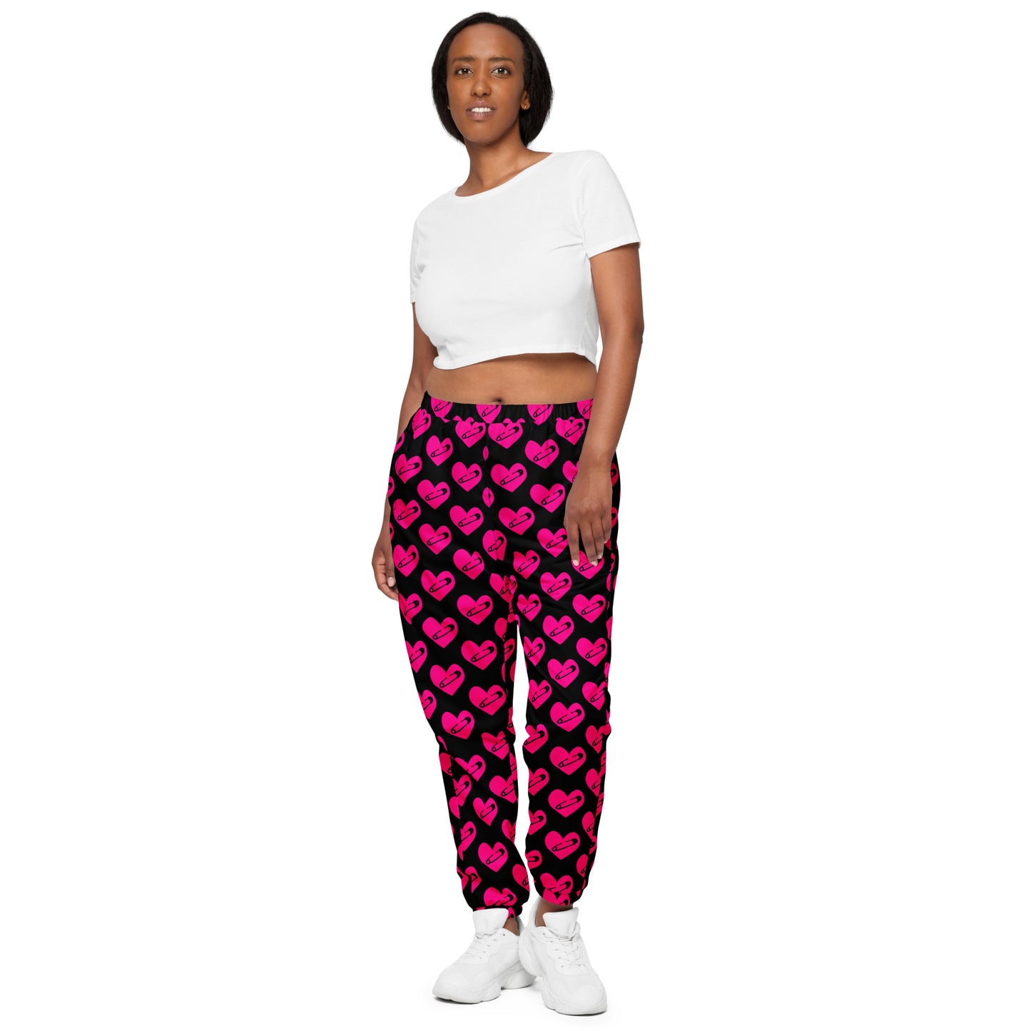PINNED HEART UNISEX TRACK PANTS