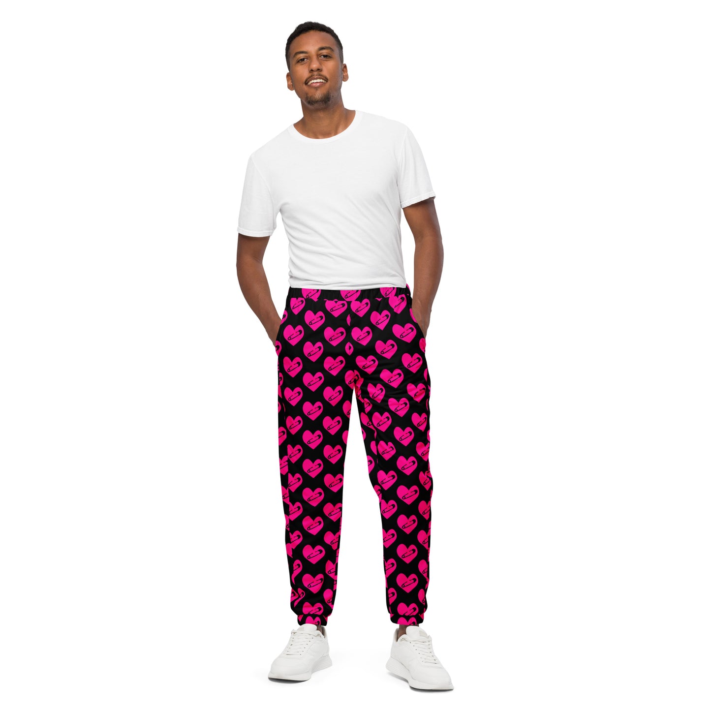 PINNED HEART UNISEX TRACK PANTS