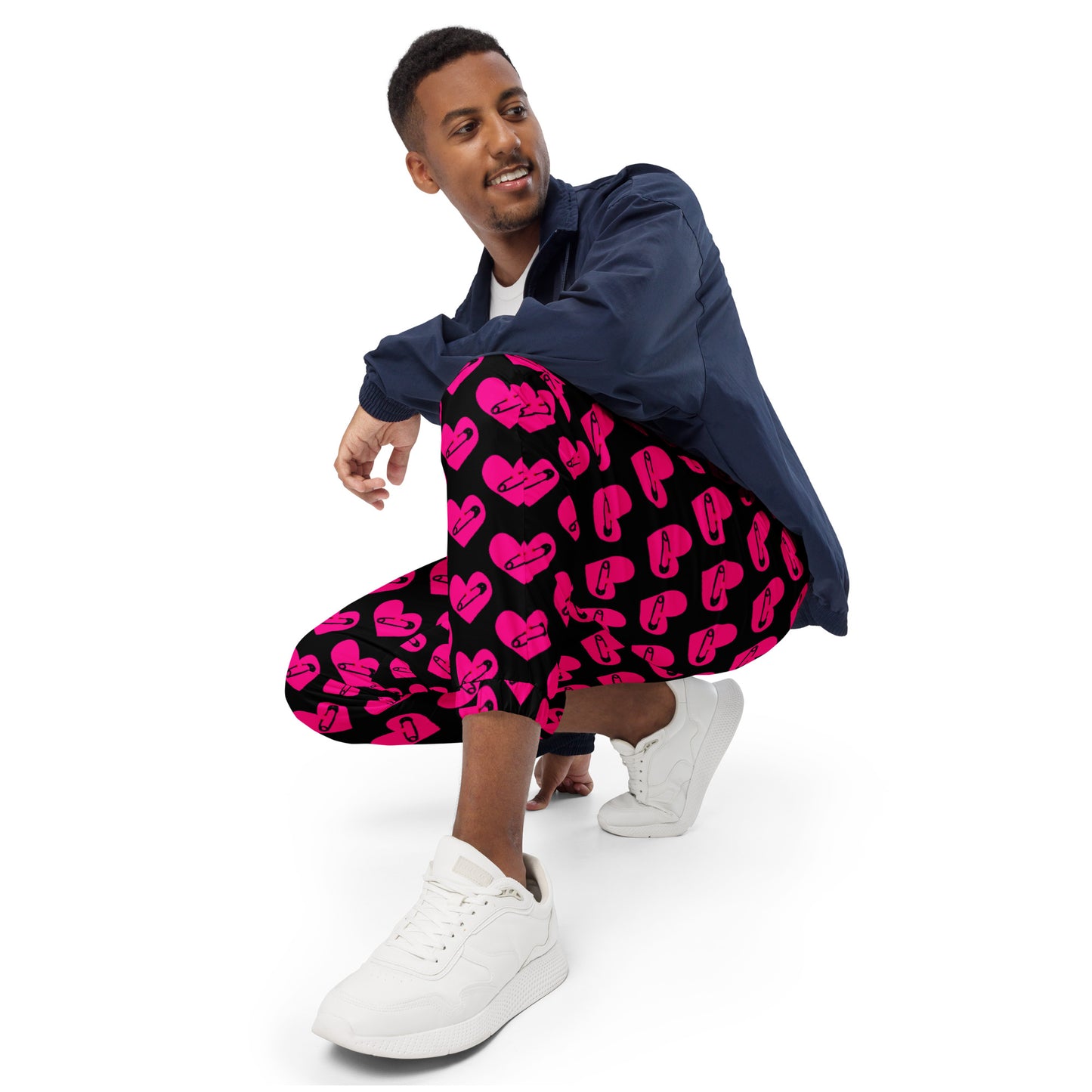PINNED HEART UNISEX TRACK PANTS