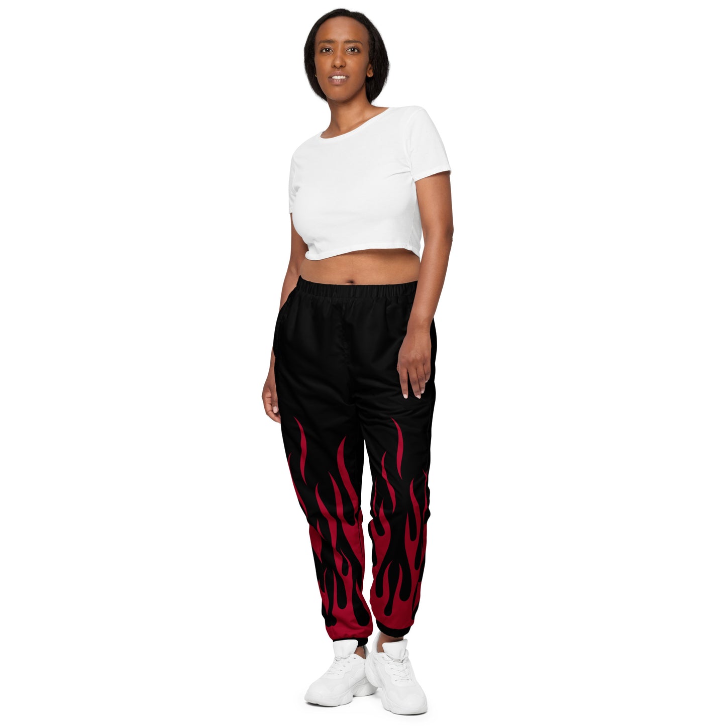 RED FLAME UNISEX TRACK PANTS