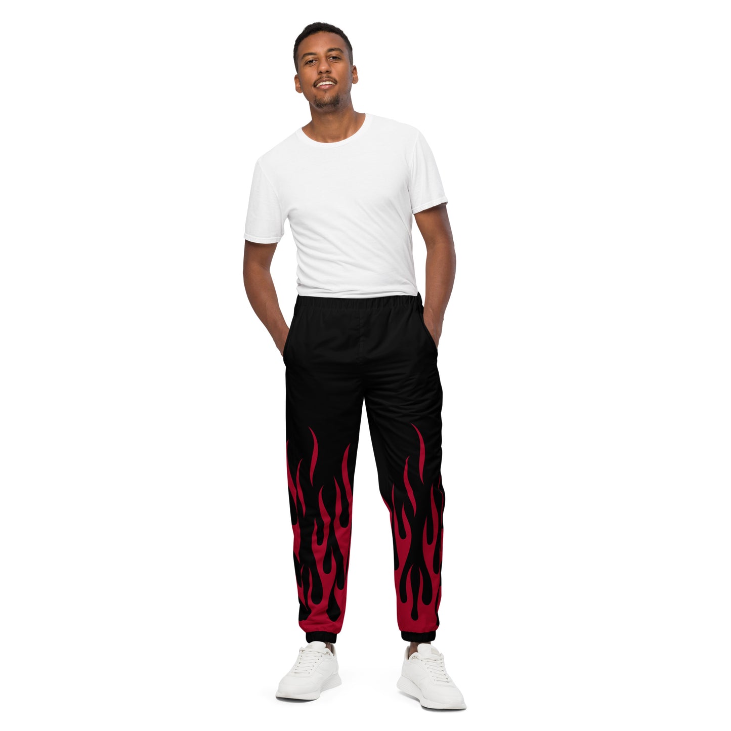 RED FLAME UNISEX TRACK PANTS