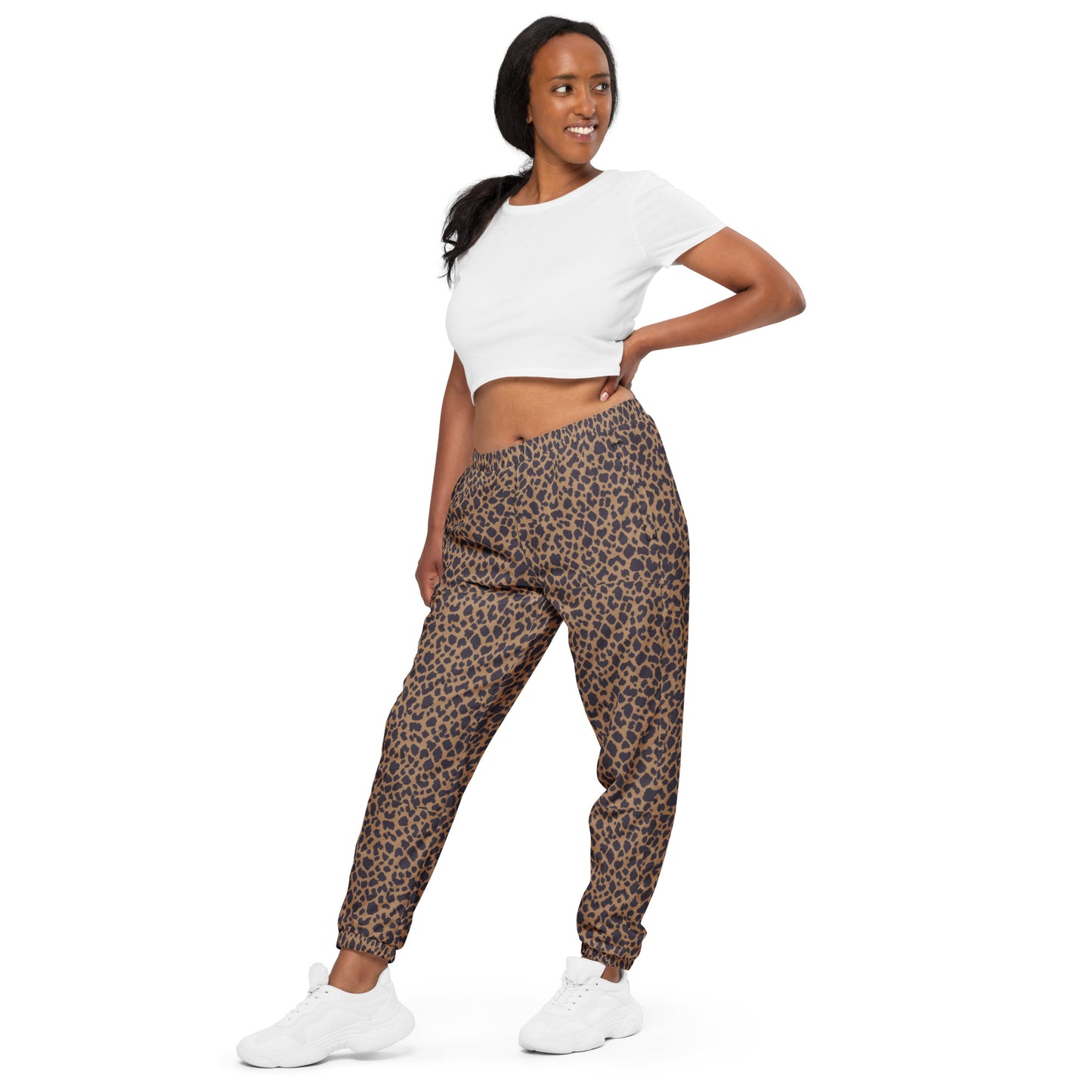 LEOPARD PRINT UNISEX TRACK PANTS
