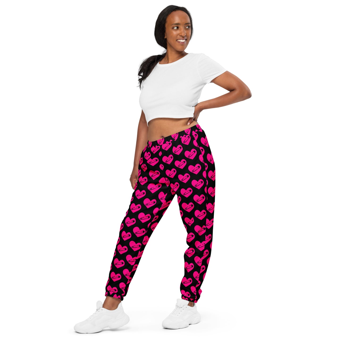 PINNED HEART UNISEX TRACK PANTS