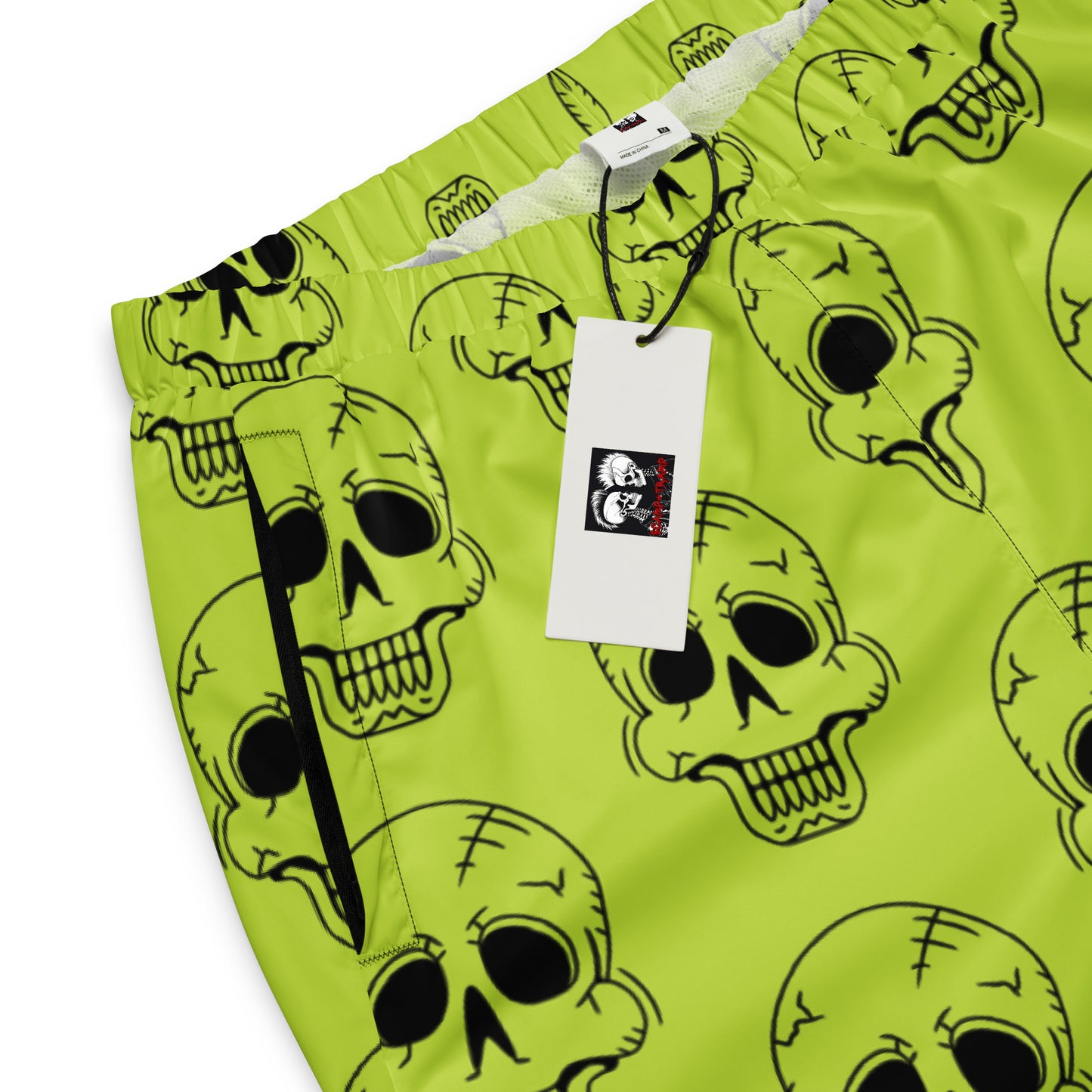 YELLOW LAUGHING SKULL UNISEX TRACK PANTS