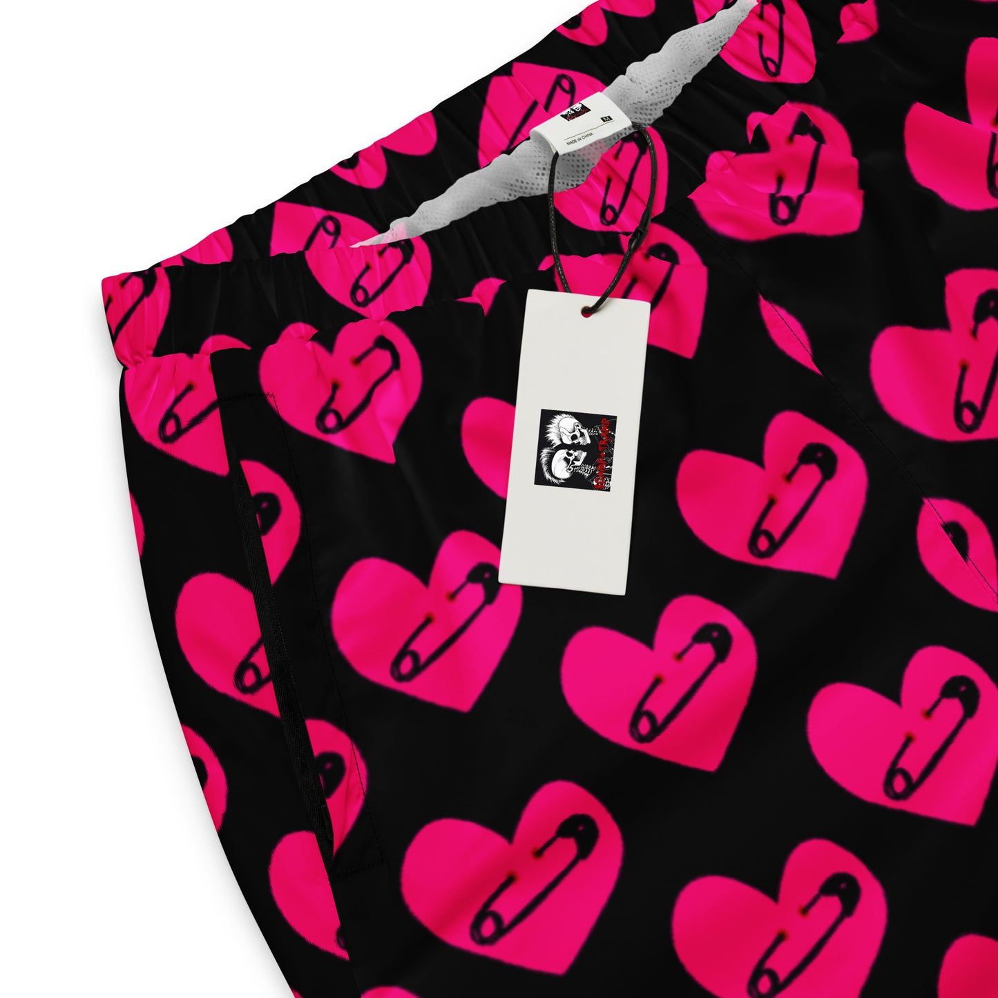 PINNED HEART UNISEX TRACK PANTS