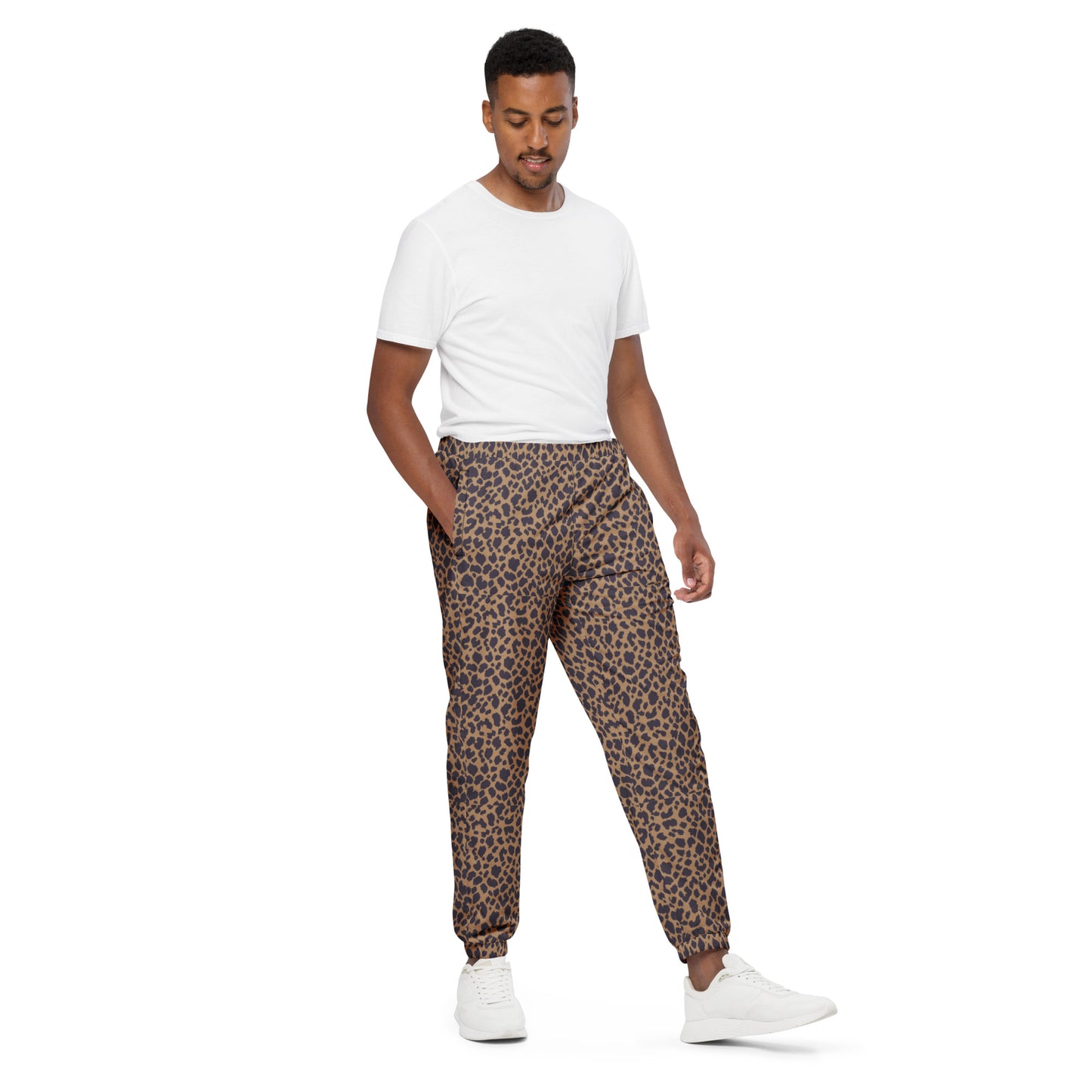 LEOPARD PRINT UNISEX TRACK PANTS