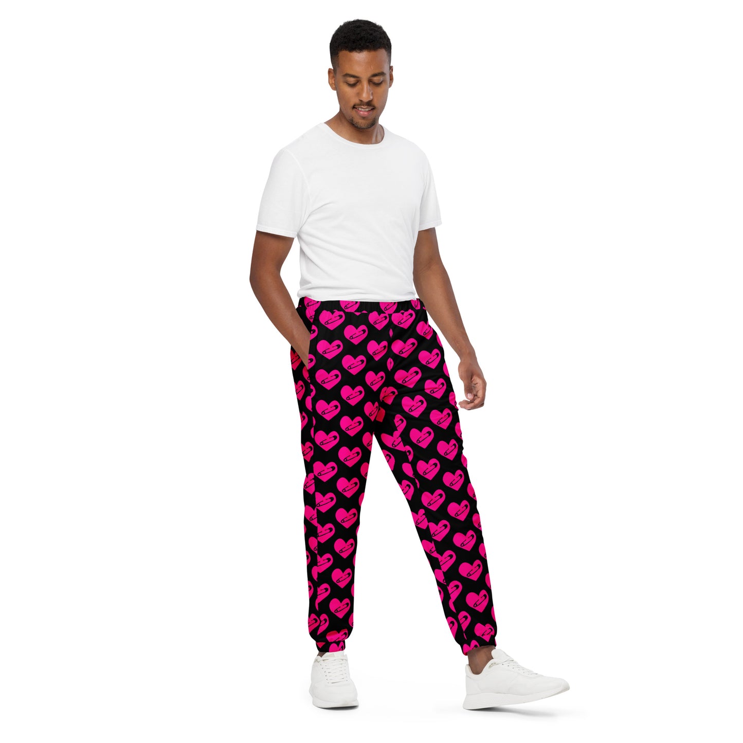 PINNED HEART UNISEX TRACK PANTS