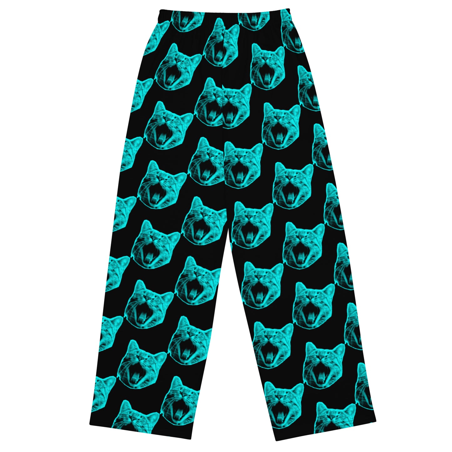 ELECTRIC BLUE CAT UNISEX LOUNGE PANTS
