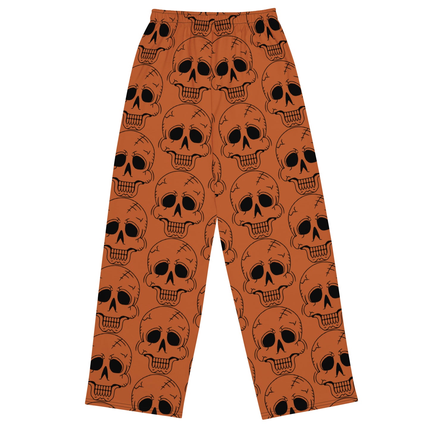 ORANGE LAUGHING SKULL UNISEX LOUNGE PANTS