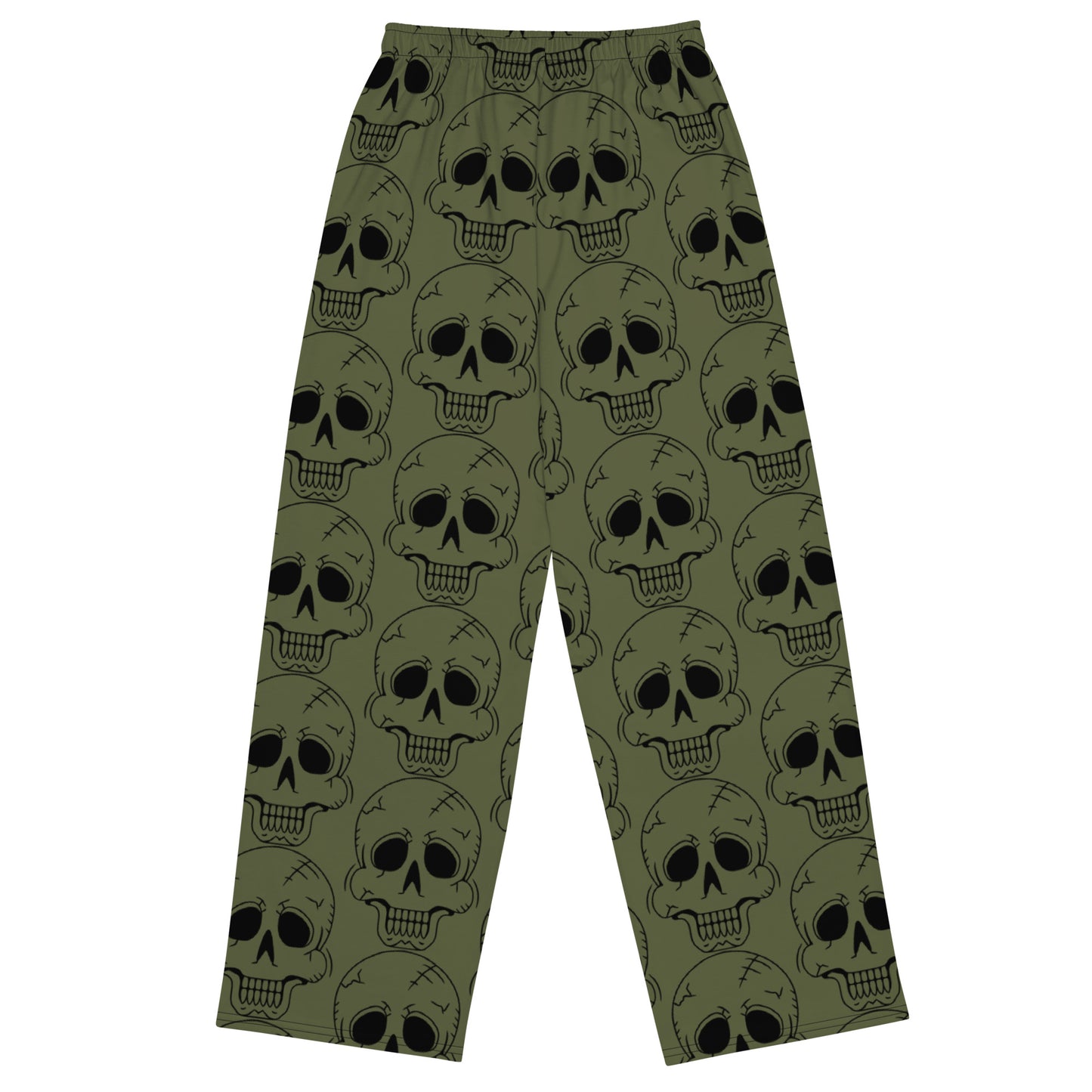 GREEN LAUGHING SKULL UNISEX LOUNGE PANTS