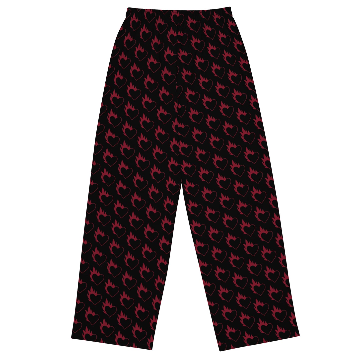 FLAMING HEART UNISEX LOUNGE PANTS