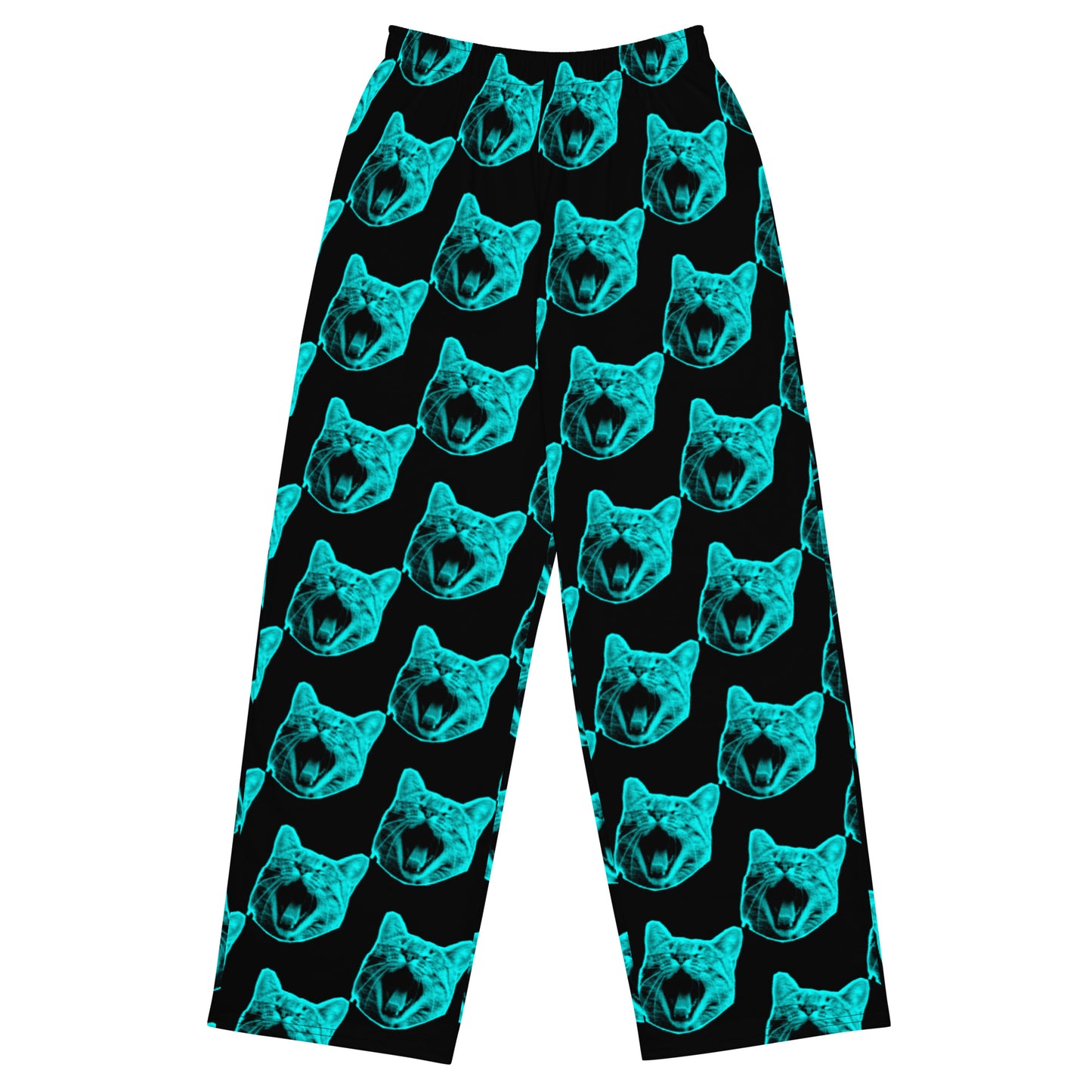 ELECTRIC BLUE CAT UNISEX LOUNGE PANTS