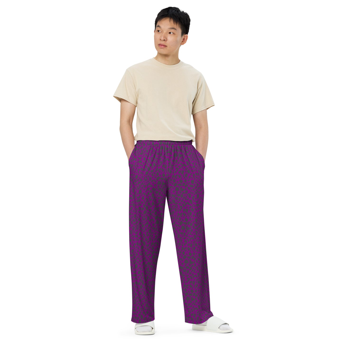 PURPLE LEOPARD UNISEX LOUNGE PANTS