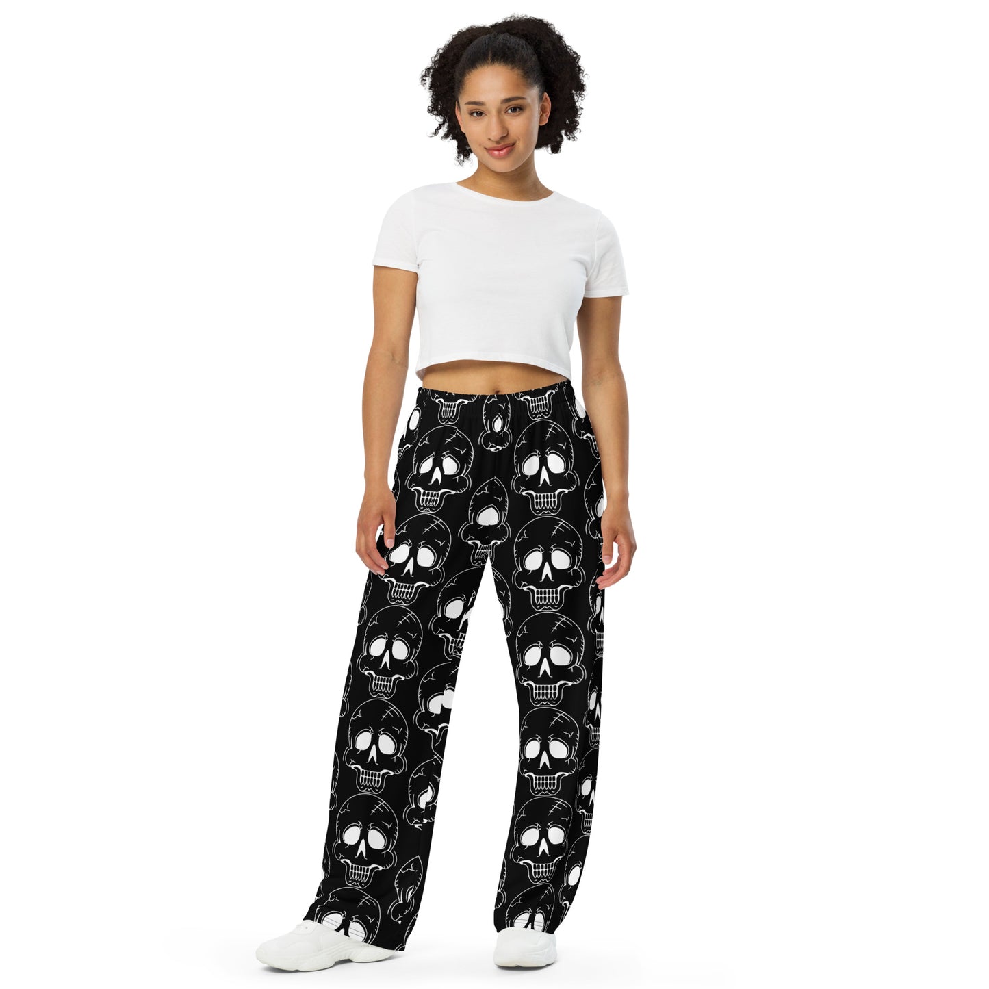 BLACK LAUGHING SKULL UNISEX LOUNGE PANTS