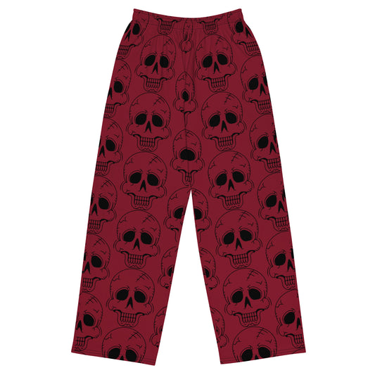 RED LAUGHING SKULL UNISEX LOUNGE PANTS