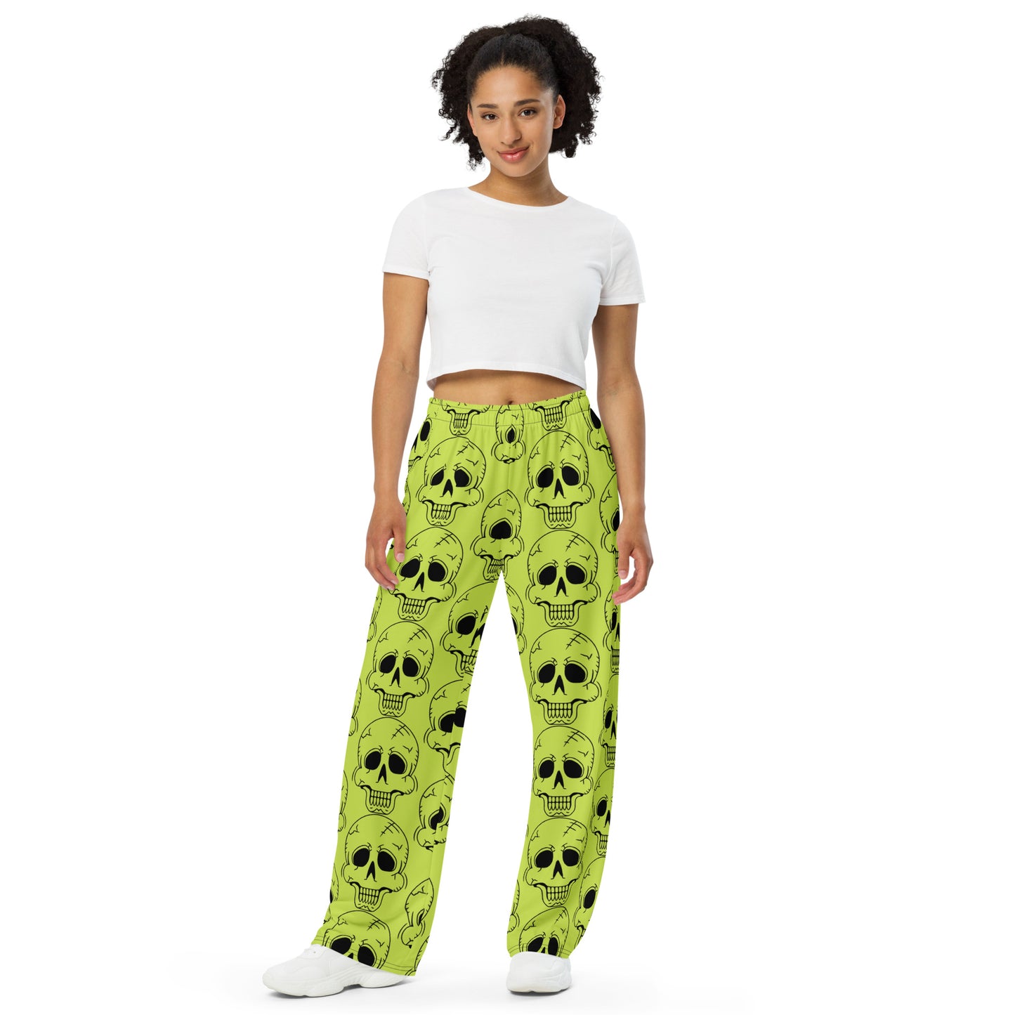 YELLOW LAUGHING SKULL UNISEX LOUNGE PANTS
