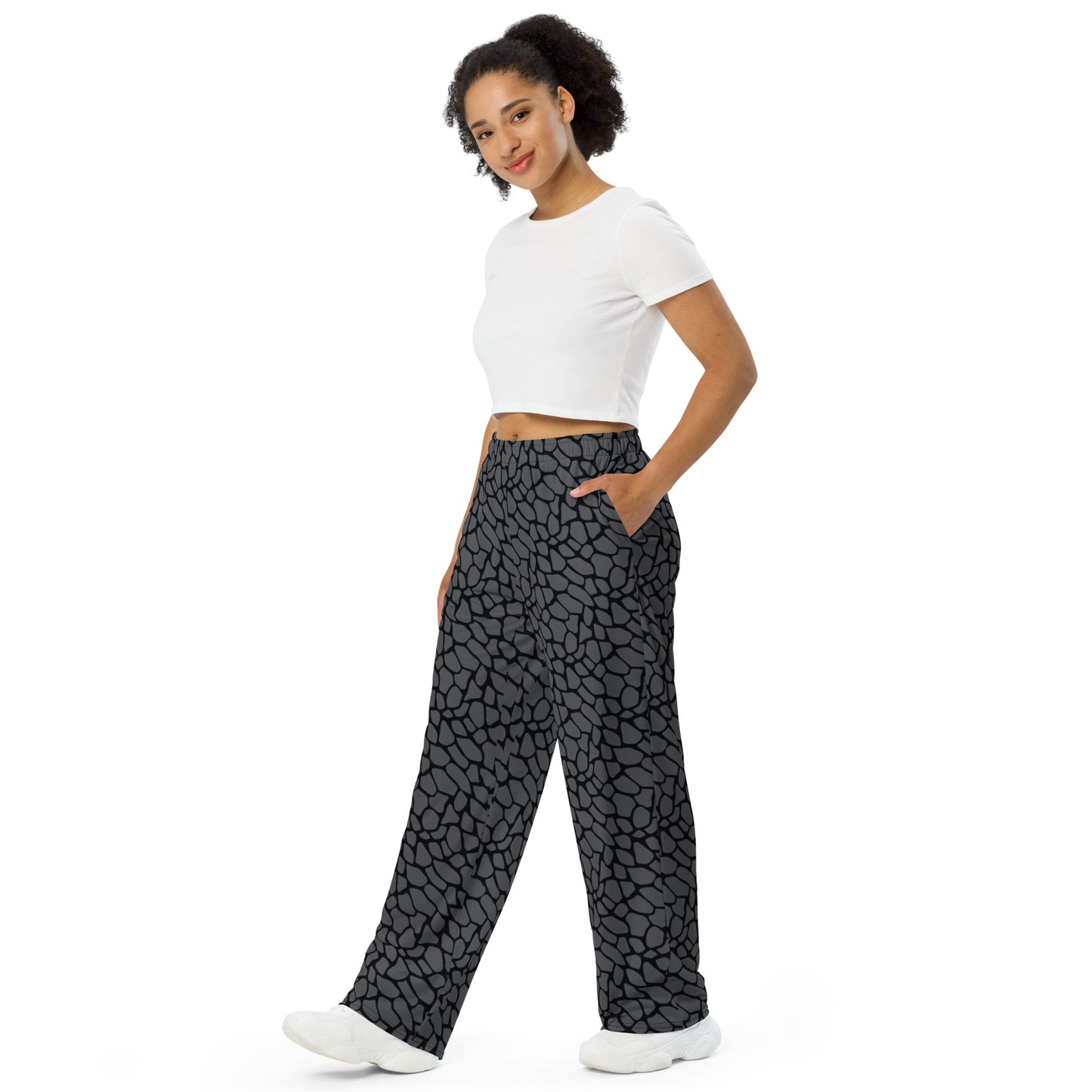 GRAY SNAKESKIN UNISEX LOUNGE PANTS